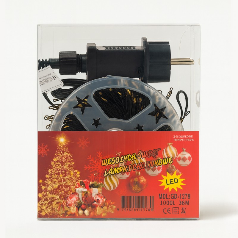 Zewnętrzne/wewnętrzne lampki choinkowe ryż 900 LED 27m, barwa ciepłe białe LAMP58CB - obrazek 3