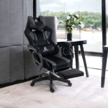 Fotel gamingowy obrotowy STUDENT, podnóżek i poduszka masująca KO23CZ