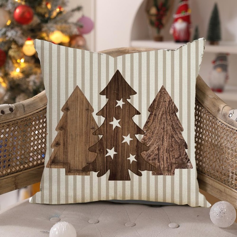 Poszewka na poduszkę 45 x 45 cm motyw świąteczny BOHO POD210 - obrazek 2