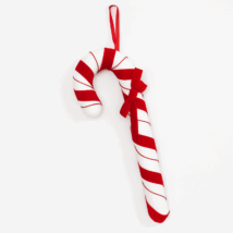 Bombka na choinkę 1 sztuka lizak czerwono-biały XXL 33cm BSN75