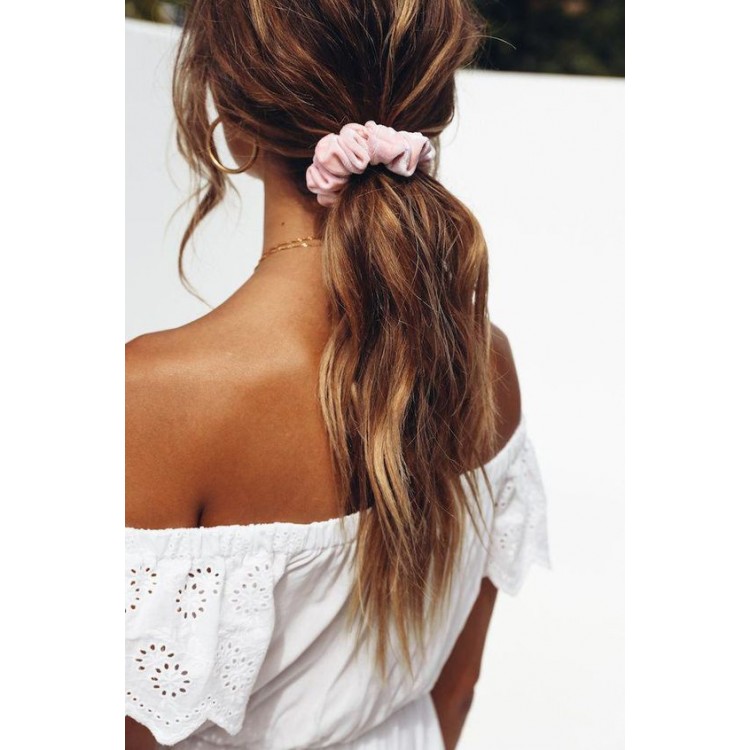 Zestaw 2 welurowych gumek do włosów, frotki GUM195 - obrazek 2