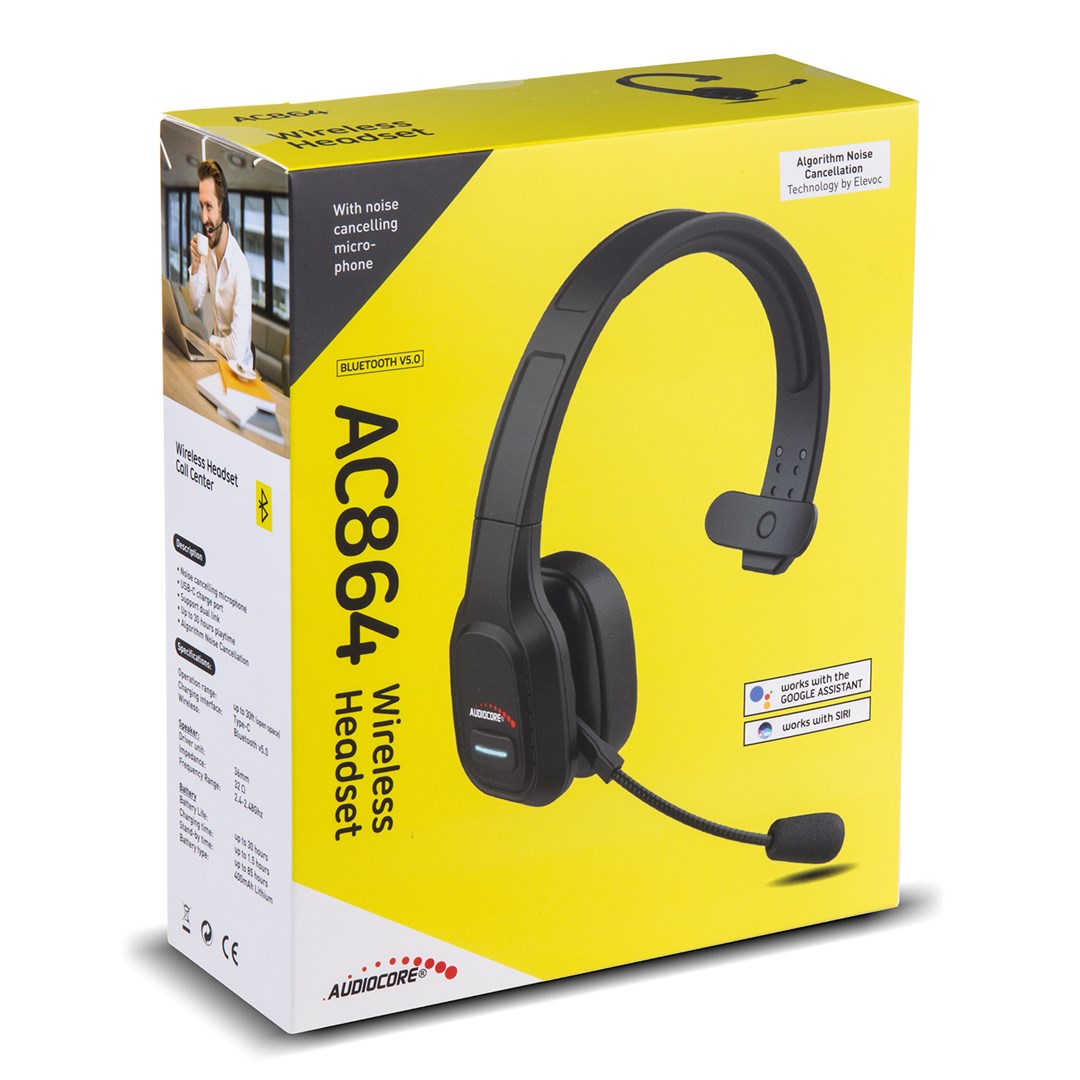 AUDIOCORE SŁUCHAWKI BLUETOOTH CALL CENTER AC864 - obrazek 4