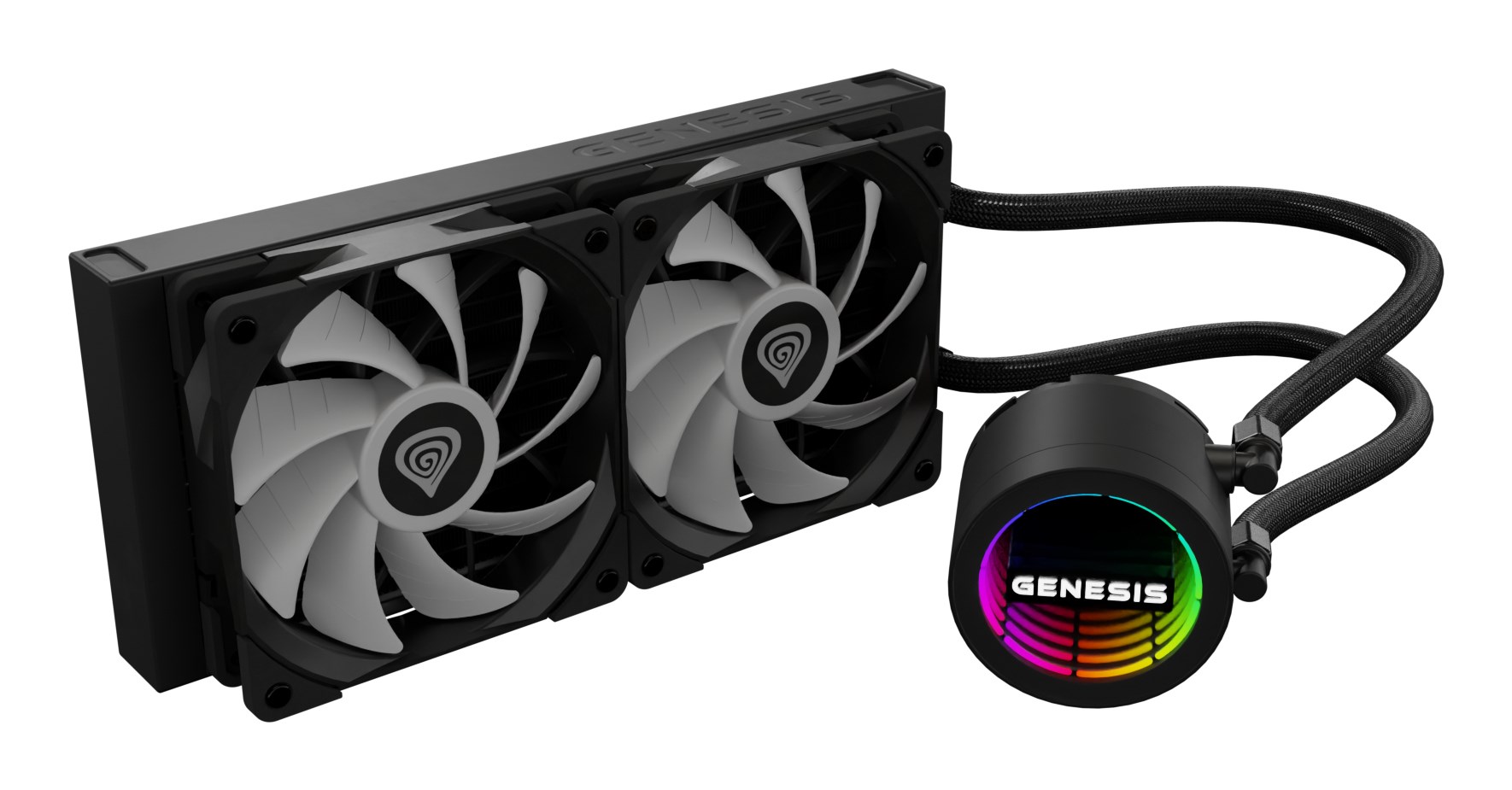 GENESIS CHŁODZENIE WODNE HYDRIA 240 ARGB CZARNE - obrazek 3