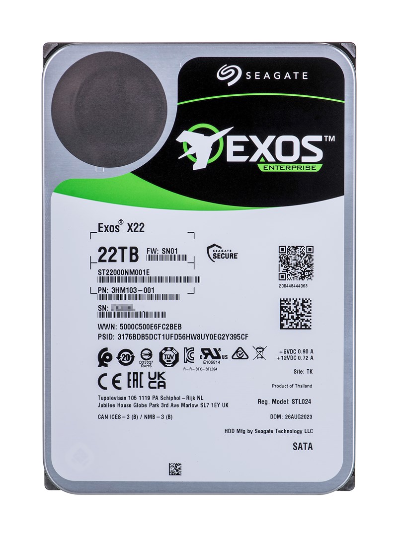 Dysk twardy HDD Seagate Exos 22TB 3,5" SATA ST22000NM001E - obrazek 3