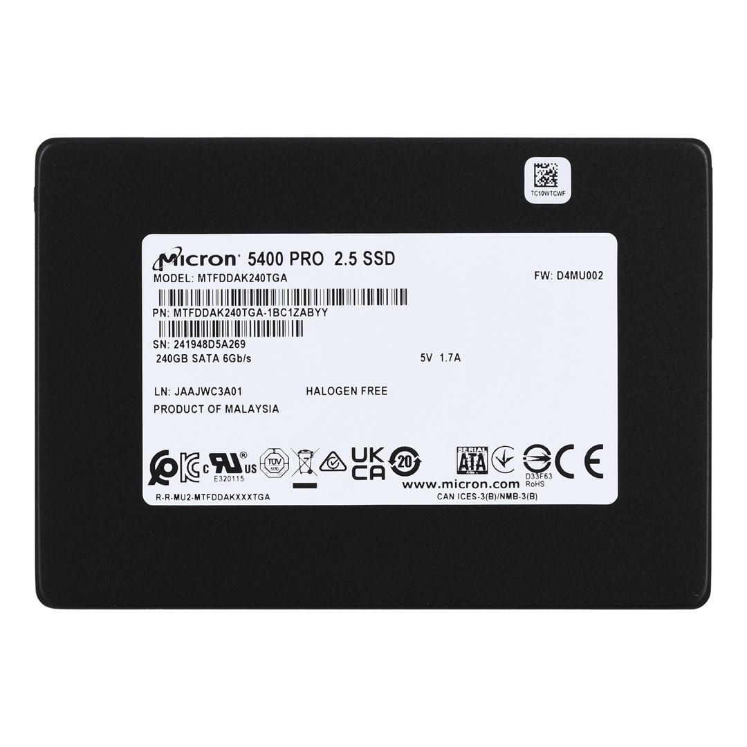 Dysk SSD Micron 5400 PRO 240GB SATA 2.5" MTFDDAK240TGA-1BC1ZABYYR (DWPD 1.5) - obrazek 3