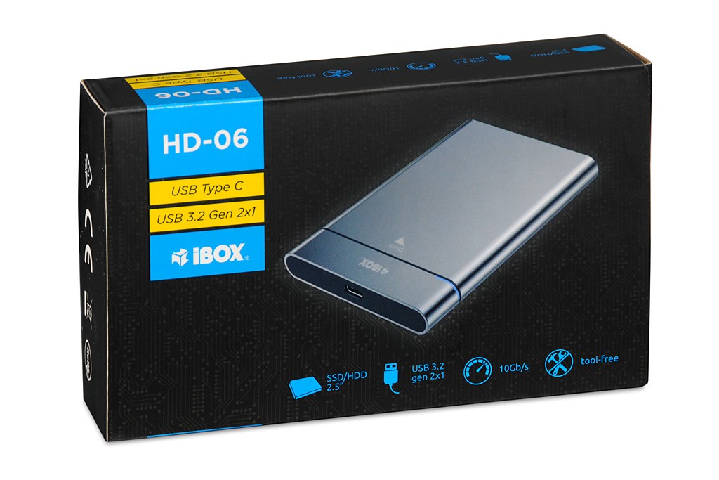 OBUDOWA I-BOX HD-06 ZEW. 2,5" USB 3.2 GEN.2 10GB/S - obrazek 3