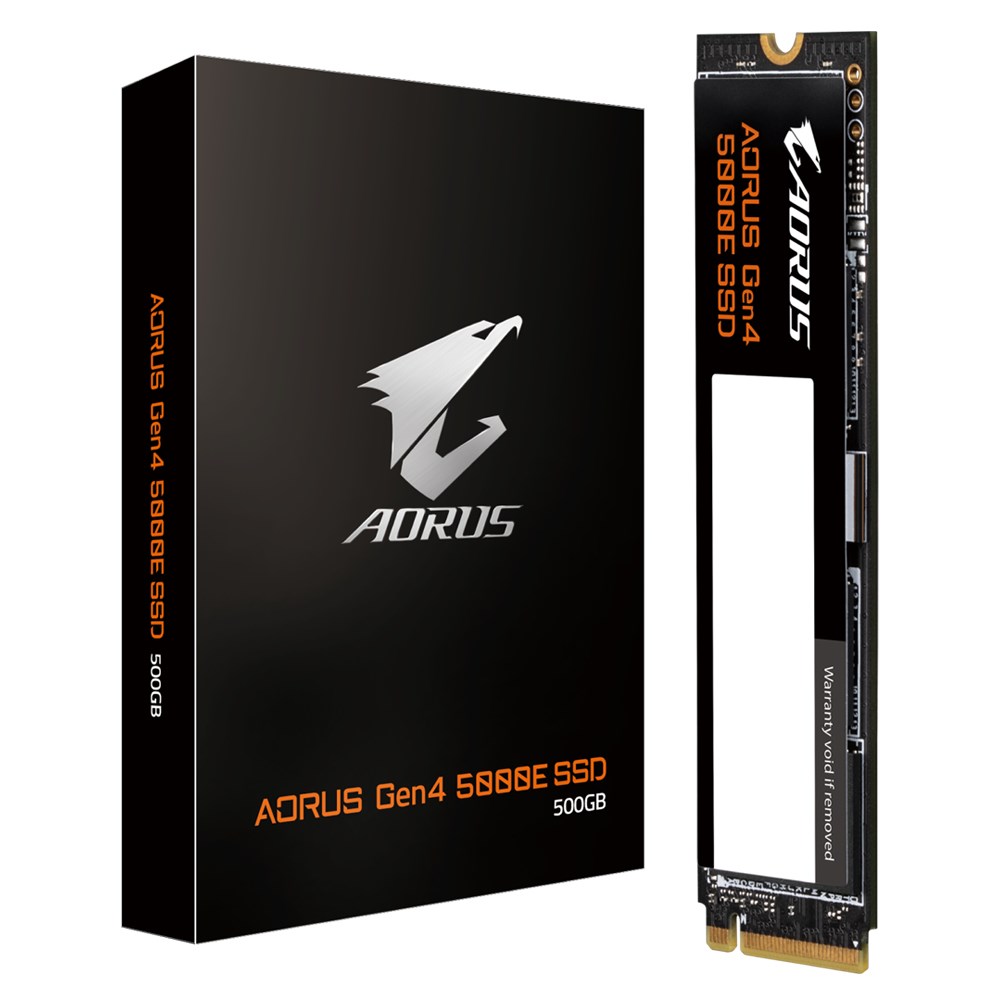 Dysk SSD GIGABYTE AORUS Gen4 5000E SSD 500GB M.2 PCI Express 4.0 NVMe 3D TLC NAND