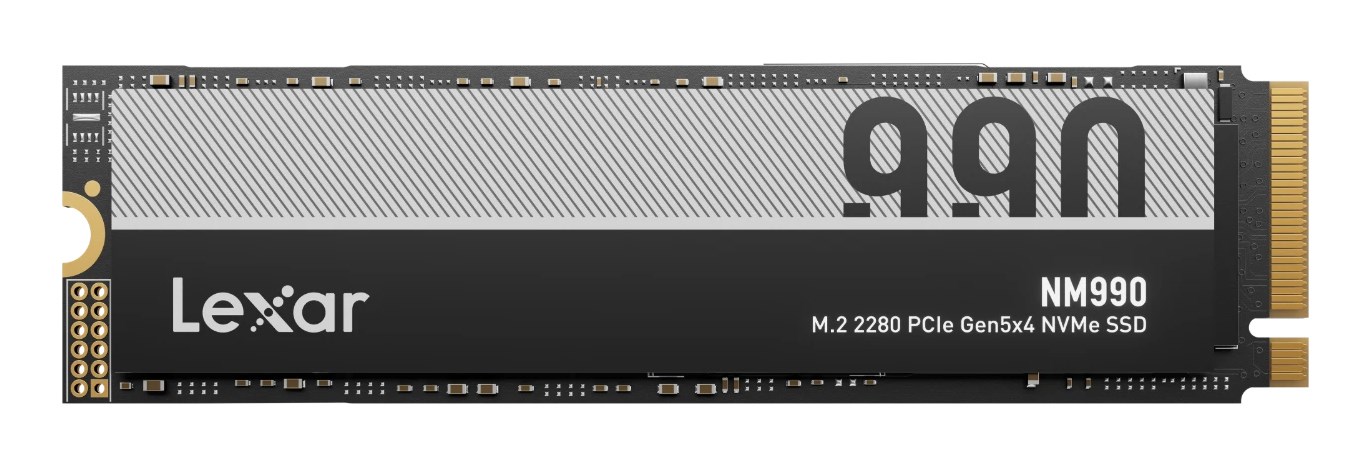 Dysk SSD Lexar | Zobacz materiał NM990 | 1000 GB | Format dysku SSD M.2 2280 | Interfejs dysku półprzewodnikowego NVMe | Prędkość odczytu 14000 MB/s | Prędkość zapisu 7500 MB/s