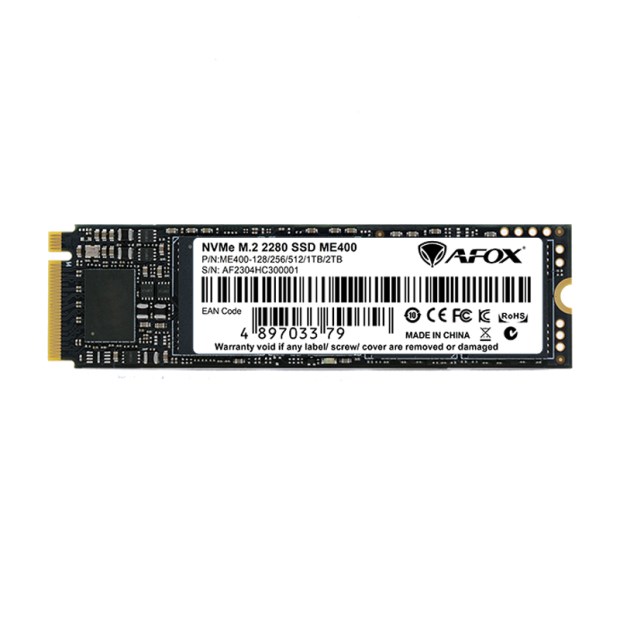 AFOX ME400 SSD M.2 PCI-E 4.0 X4 1TB TLC 7.3 / 5.2 GB/S NVME ME400-1024GN - obrazek 3