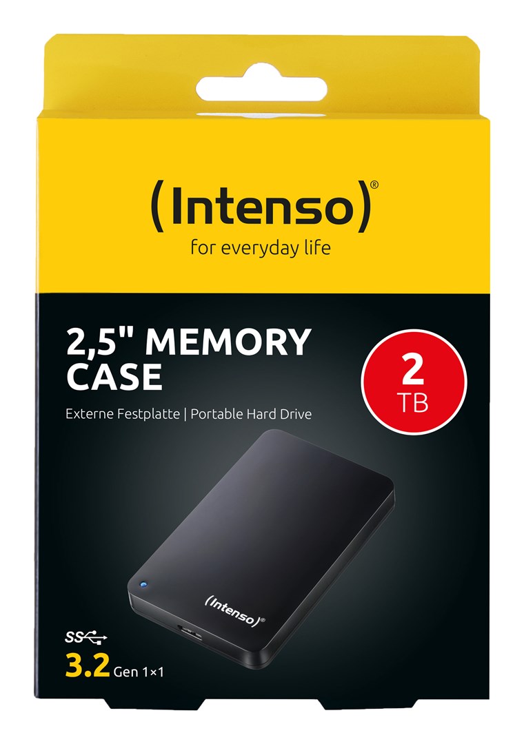 Intenso 2TB 2.5" Memory Case USB 3.0 zewnętrzny dysk twarde 2000 GB Czarny - obrazek 3