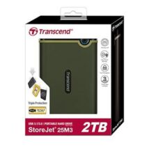 Transcend StoreJet 25M3G zewnętrzny dysk twarde 2 TB 2.5″ Micro-USB B 3.2 Gen 1 (3.1 Gen 1) Zielony