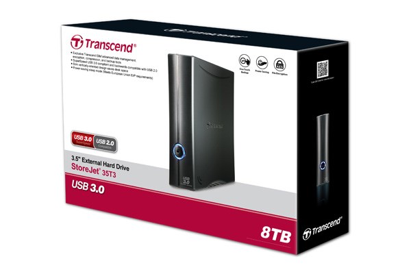 Dysk Zewnętrzny TRANSCEND StoreJet 8TB USB 3.1 Czarny TS8TSJ35T3 - obrazek 4