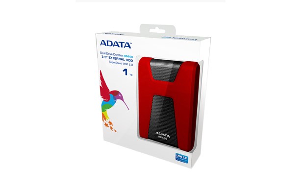 Dysk zewnętrzny HDD ADATA HD650 (1TB; 2.5"; USB 3.2; czerwony) - obrazek 3