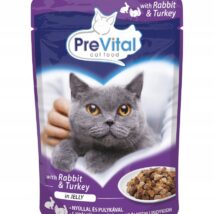 PREVITAL indyk i królik w galaretce dla kotów 100g