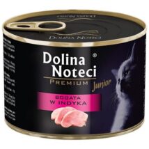DOLINA NOTECI Premium Junior bogata w indyka – mokra karma dla kota – 185 g