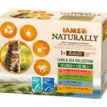IAMS Naturally Adult zestaw smaków morskch i mięsnych 12x85g kot