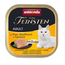 ANIMONDA Vom Feinsten Classic Cat indyk, wołowina i marchewka – mokra karma dla kota – 100 g