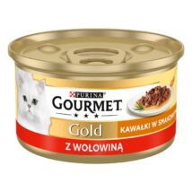 Gourmet Gold Sauce Delight z wołowiną – mokra karma dla kota – puszka – 85 g