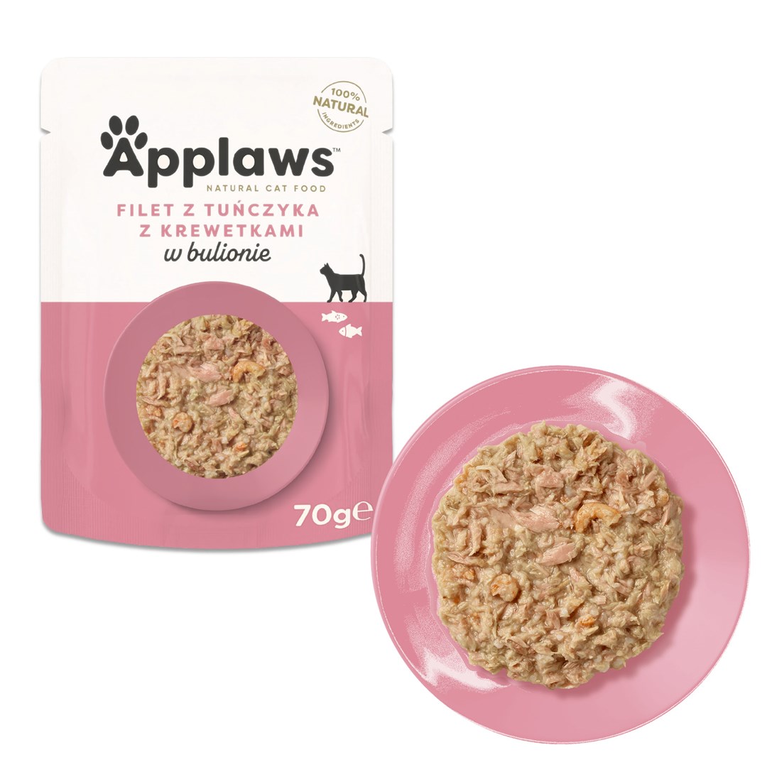Applaws Cat Pouch Tuna Fillet with Pacific Prawn 70g - obrazek 3