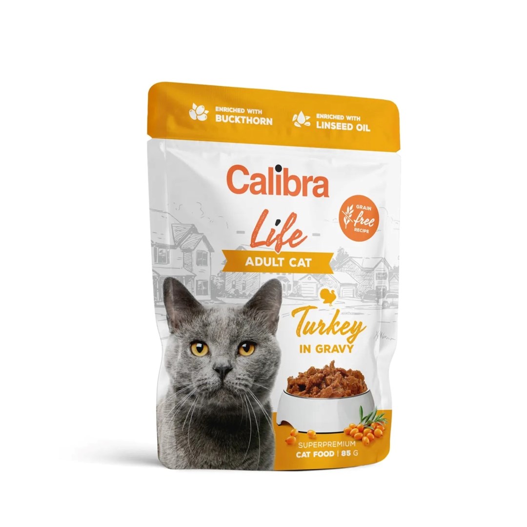 CALIBRA CAT life pouch adult turkey in gravy 85g