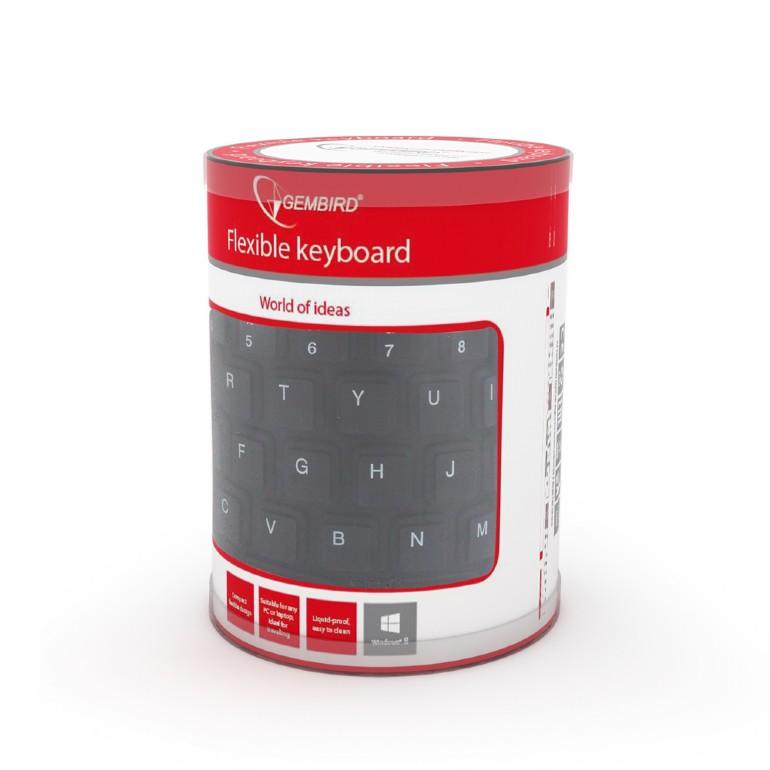 Elastyczna klawiatura silikonowa wodoodporna USB + adapter OTG - obrazek 4