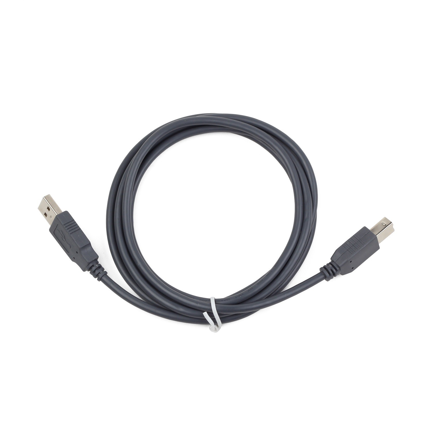 Kabel USB 2.0 Gembird AM-BM, szary (1,8 m) - obrazek 2