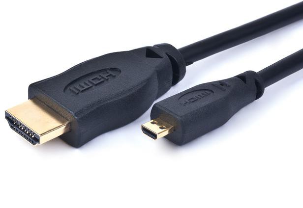 Kabel HDMI-micro HDMI High Speed Gembird CC-HDMID-6 (1,8 m) - obrazek 2
