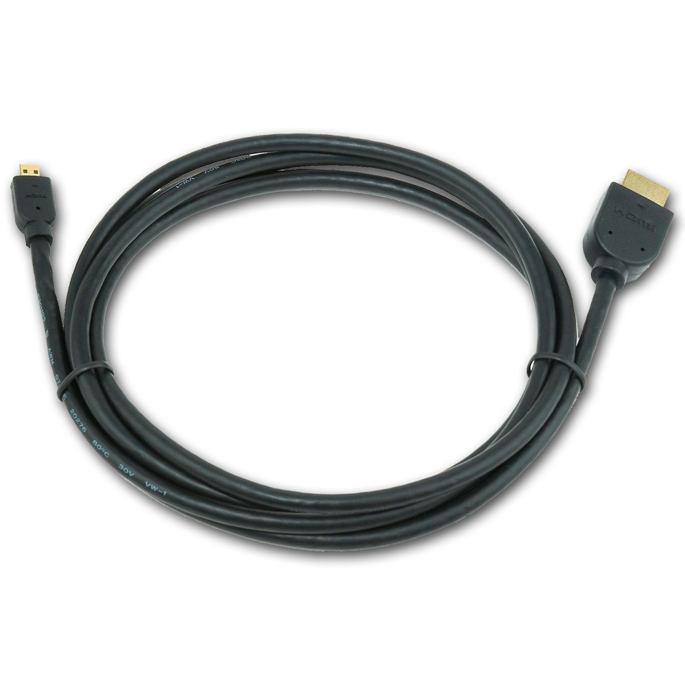 Kabel HDMI-micro HDMI High Speed Gembird CC-HDMID-6 (1,8 m) - obrazek 3