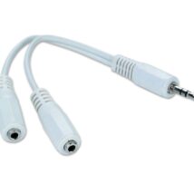 Adapter stereo mini Jack 3,5 mm na 2x 3,5 mm Gembird CCA-415W (0,1 m)