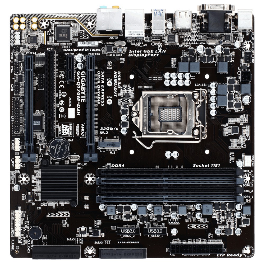 Gigabyte GA-Q170M-D3H - obrazek 2
