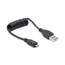 Kabel micro USB-USB 2.0, spirala Gembird AM-BM (0,2-0,6 m)