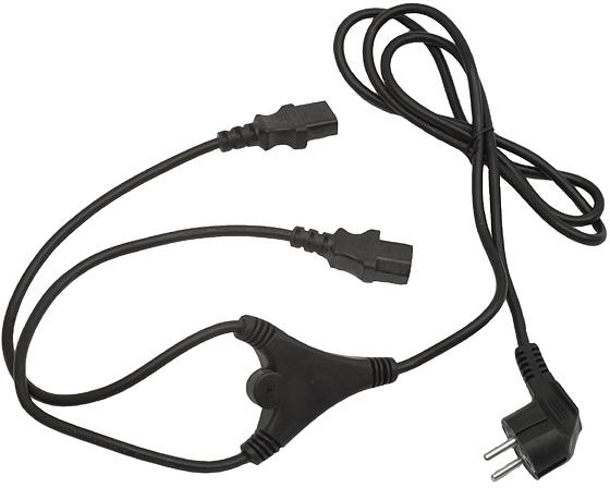 Kabel zasilający serwerowy 2x IEC 320 C13 Gembird PC-186-ML6 (2 m)