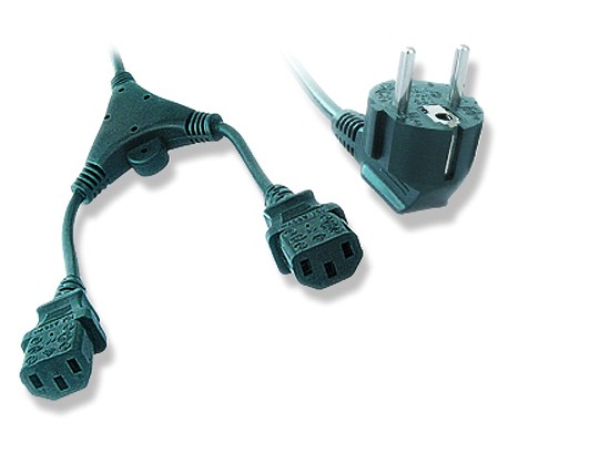 Kabel zasilający serwerowy 2x IEC 320 C13 Gembird PC-186-ML6 (2 m) - obrazek 2