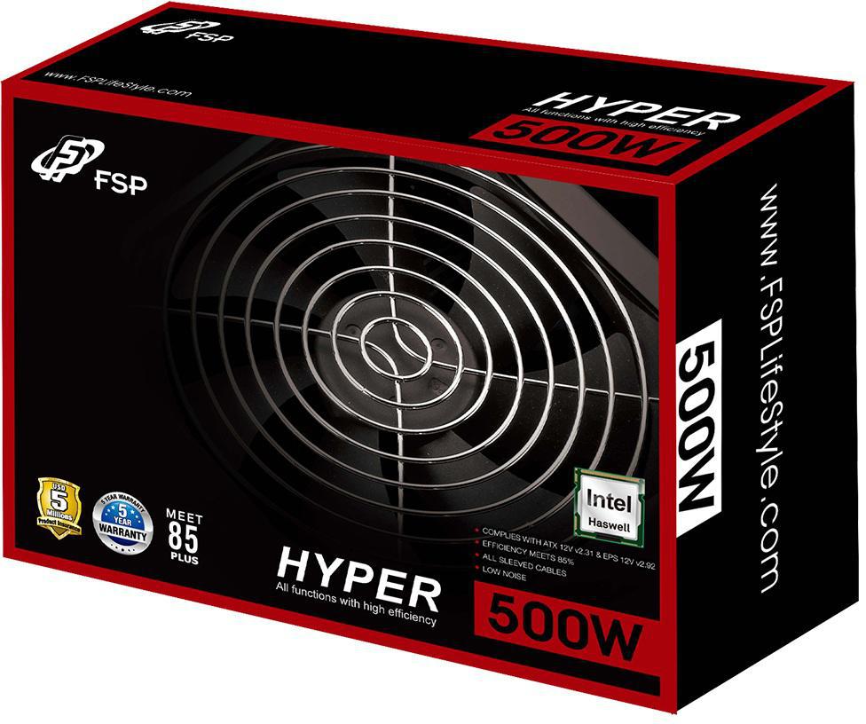 Zasilacz FSP HYPER 500W - obrazek 4