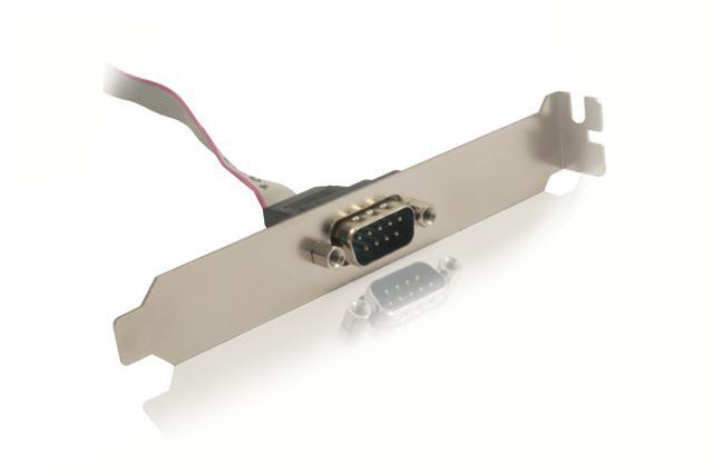 Gniazdo na śledziu Gembird CC-DB9-RECEPTACLE do obudowy (DB9M-COM) - obrazek 2