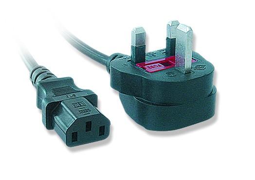 Kabel zasilający komputerowy Gembird PC-187 z wtyczką UK (angielska) 1,8 m - obrazek 2