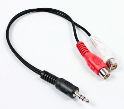 Kabel stereo mini Jack-2x RCA Gembird CCA-406 (0,2 m) - obrazek 2