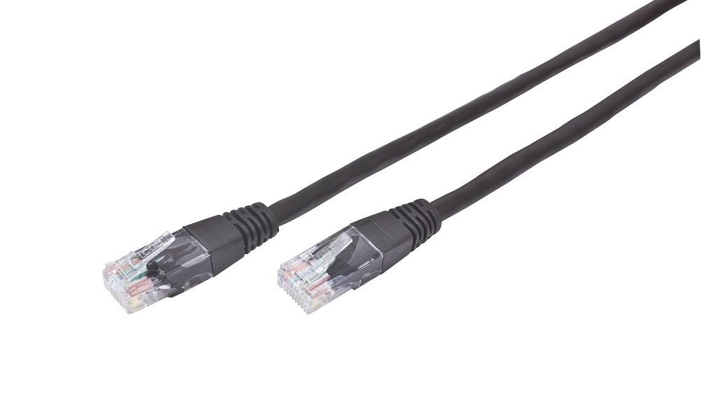 Kabel sieciowy UTP Gembird PP12-0.25M/BK kat. 5e, Patch cord RJ-45 (0,25 m) - obrazek 2