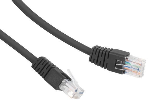Kabel sieciowy UTP Gembird PP12-0.25M/BK kat. 5e, Patch cord RJ-45 (0,25 m) - obrazek 4