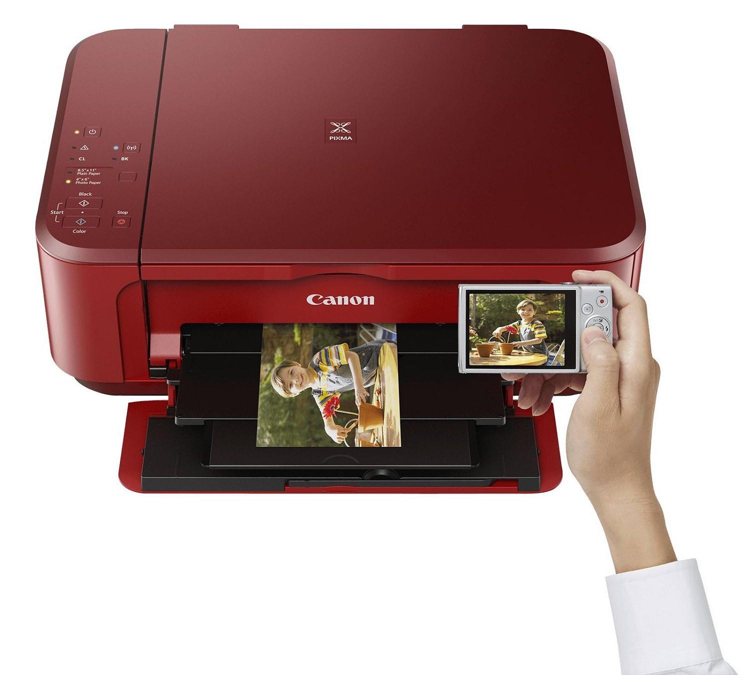 Urządzenie wielofunkcyjne atramentowe Canon PIXMA MG3650 (czerwone) - obrazek 5