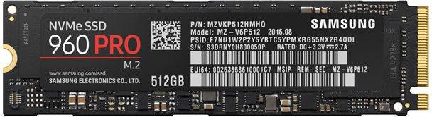 Dysk SSD Samsung 960 PRO 512GB M.2 - obrazek 5