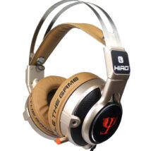 Słuchawki z mikrofonem dla graczy HIRO PSI (złote)