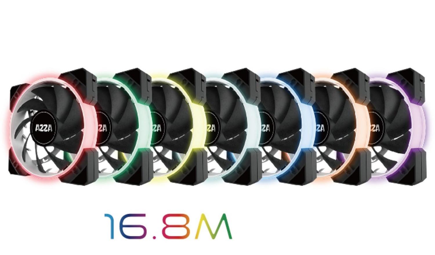 Wentylator AZZA Hurricane RGB - obrazek 4