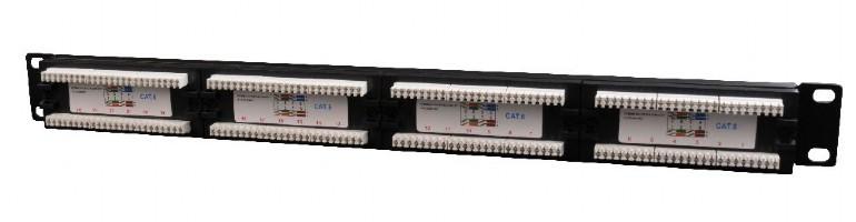 Patch Panel Gembird 24 porty NPP-C624CM-001 19" - obrazek 2
