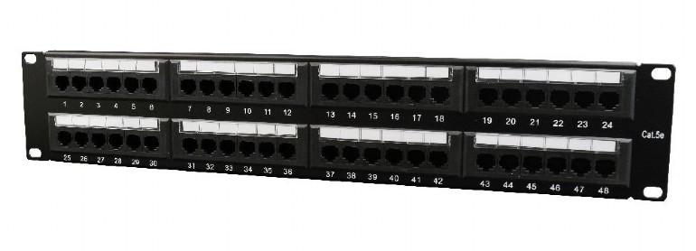 Patch Panel Gembird 48 portów NPP-C648CM-001 19"