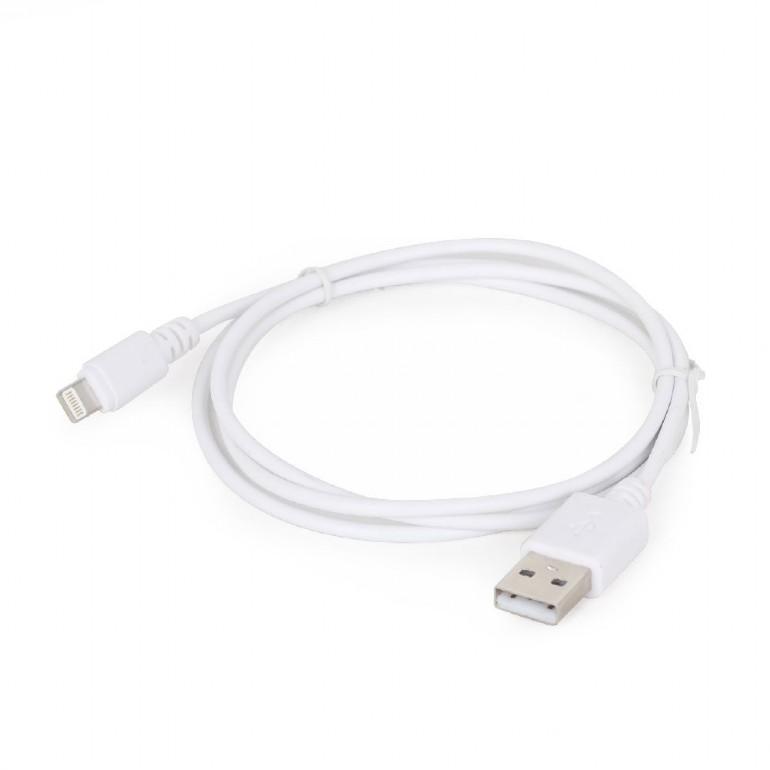 Kabel USB 2.0 - Lightning 1m biały Gembird - obrazek 2