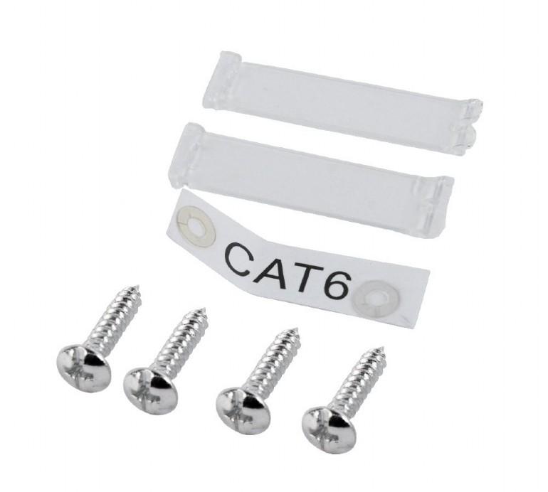 Gniazdo natynkowe Gembird MWS-2S6-01 STP dwuportowe kat. 6 (białe) - obrazek 2