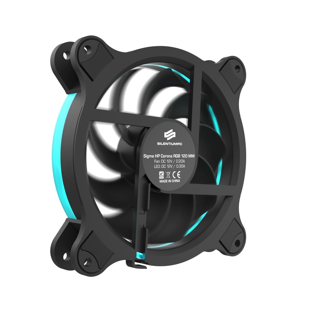 Wentylatory SilentiumPC Sigma HP 120 Corona RGB (3-pack) - obrazek 7