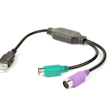 Adapter USB-PS/2 x2 Gembird 0,3 m (czarny)