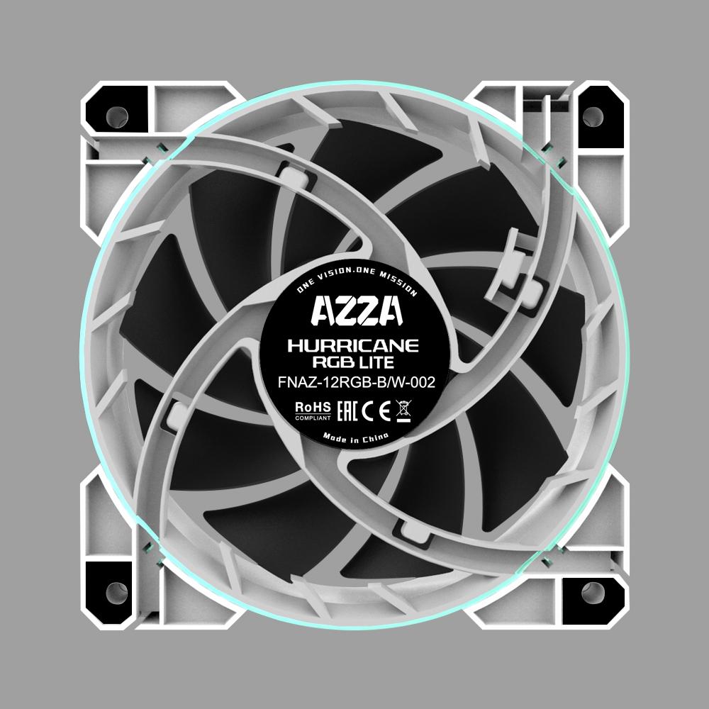 Wentylator Linkworld AZZA Hurricane Lite RGB 120 mm Bulk - obrazek 2